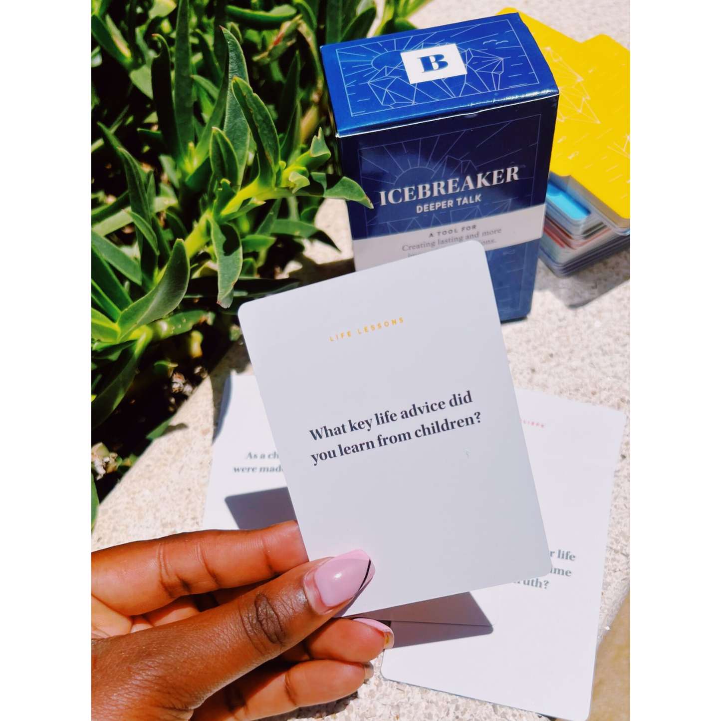 Icebreaker – Deeper Talk (150 Prompts) - Card Game - Ages: 13+