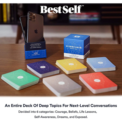 Icebreaker – Deeper Talk (150 Prompts) - Card Game - Ages: 13+