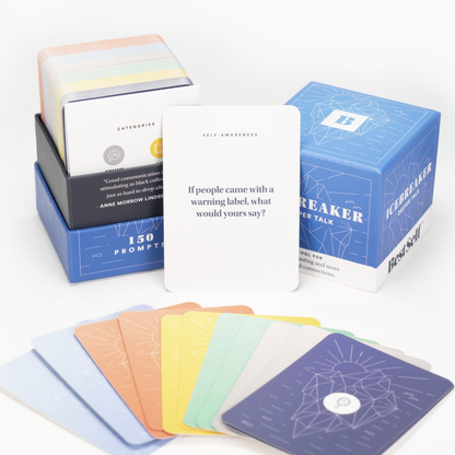 Icebreaker – Deeper Talk (150 Prompts) - Card Game - Ages: 13+