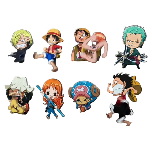 One Piece Fridge Magnets (8 Pieces Set)