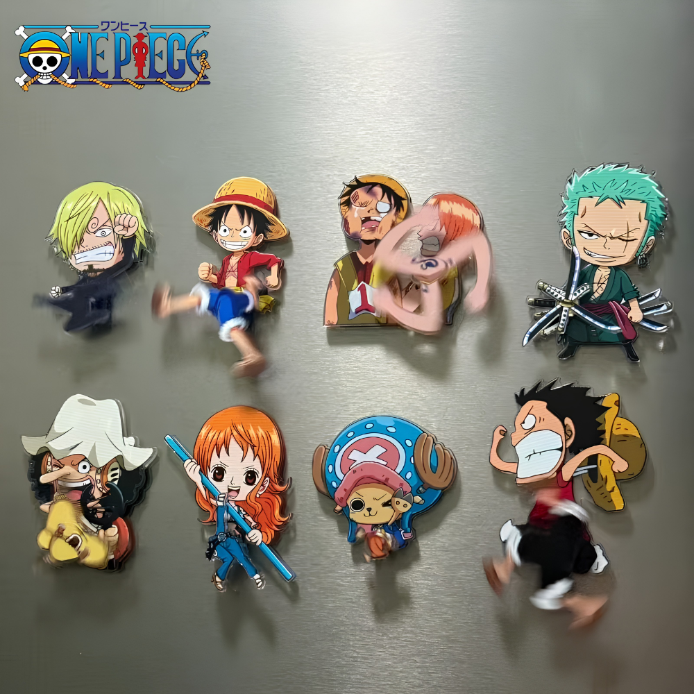 One Piece Fridge Magnets (8 Pieces Set)