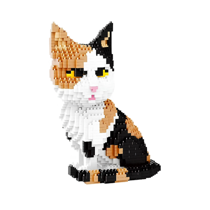 Pet Cat Calico Building Blocks – 1599 Pieces