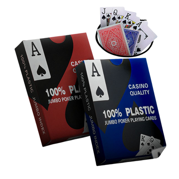 Plastic Jumbo Poker Playing Cards – Casino Quality