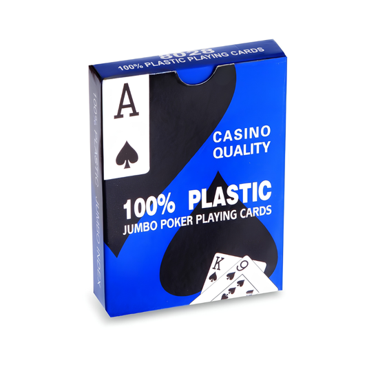 Plastic Jumbo Poker Playing Cards – Casino Quality