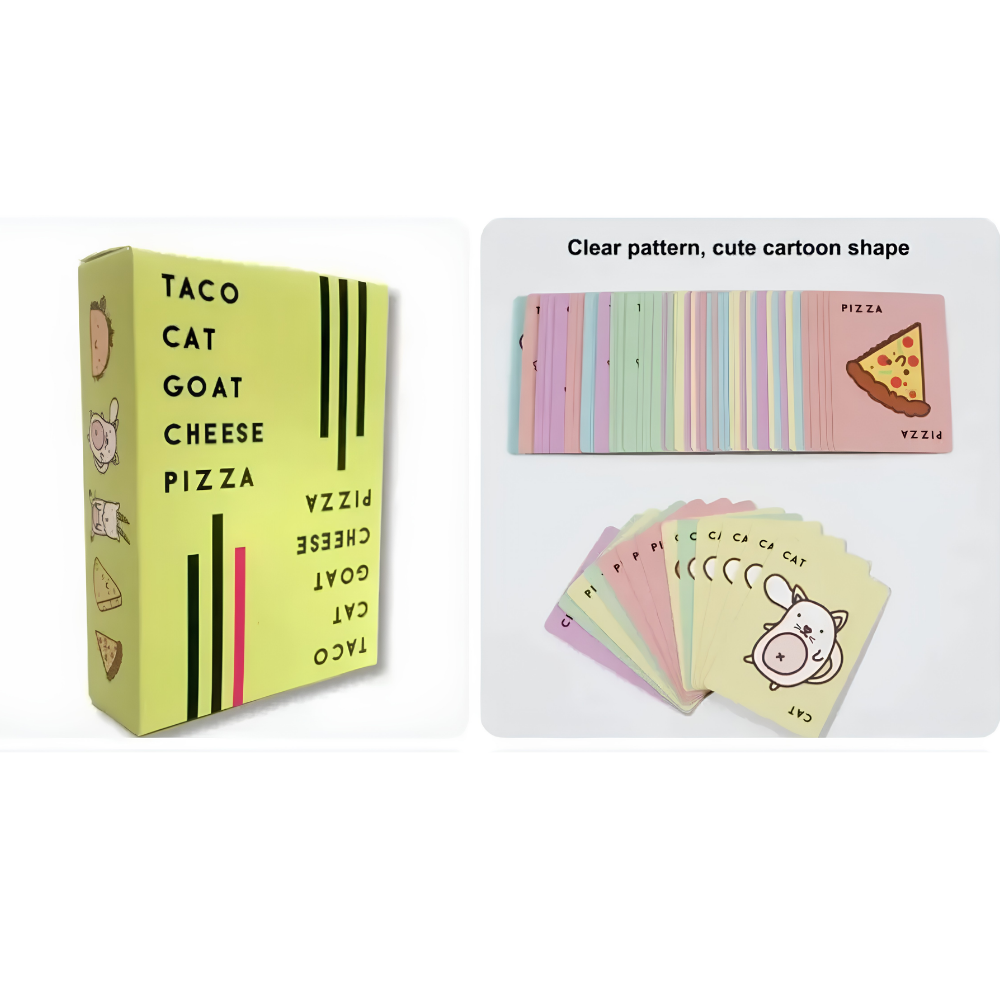 Taco Cat Goat Cheese Pizza – Fast-Paced Card Game