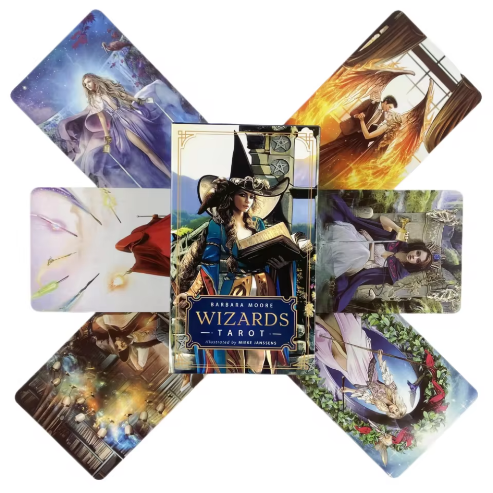 Wizards Tarot by Barbara Moore & Mieke Janssens