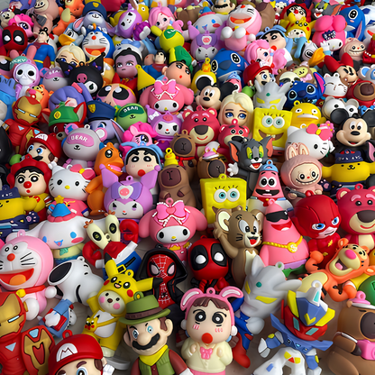 Trendy Cartoon PVC Keychains