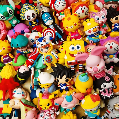 Trendy Cartoon PVC Keychains