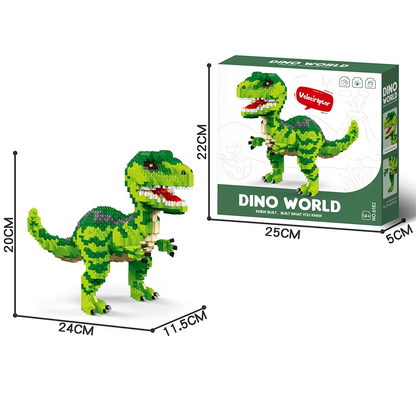 Dino World Velociraptor Building Blocks – 1599 Pieces