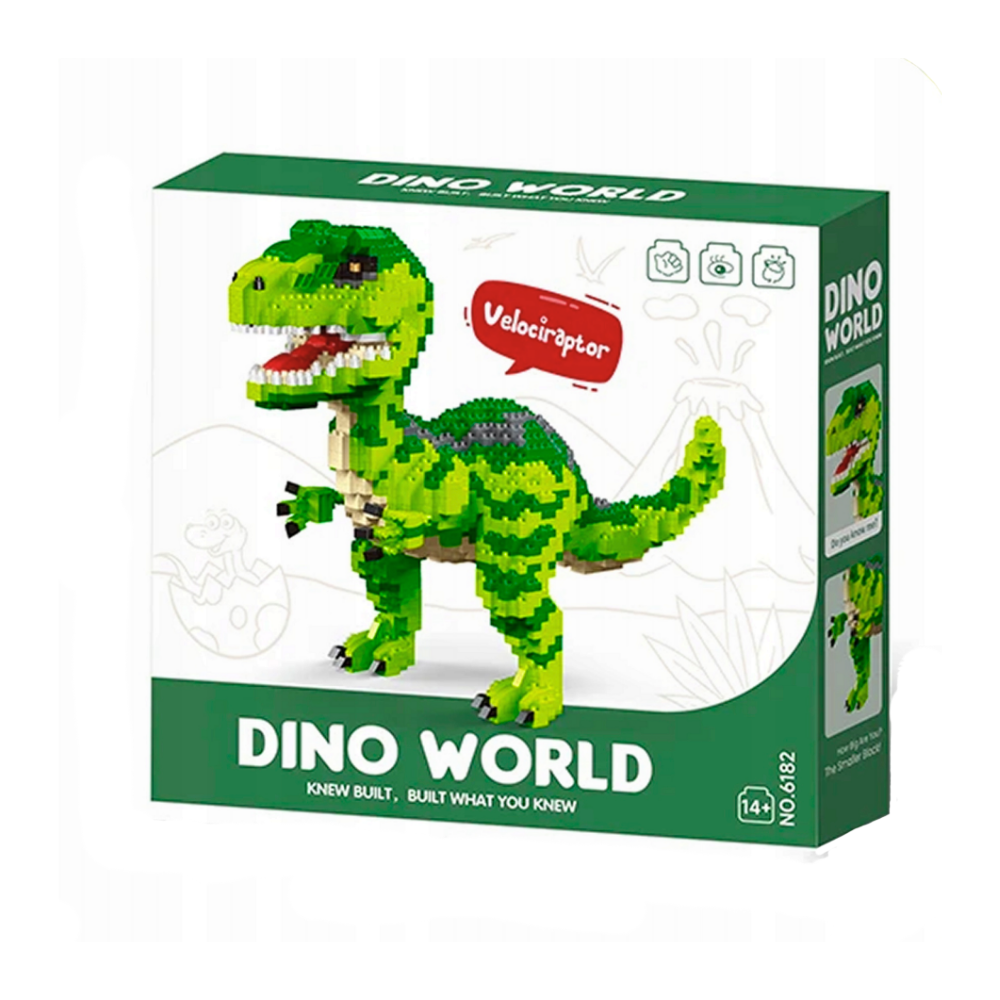 Dino World Velociraptor Building Blocks – 1599 Pieces