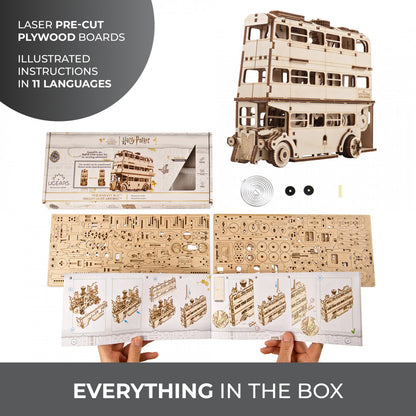 UGEARS The Knight Bus – Mechanical 3D Wooden Puzzle