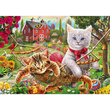 Cats on the Farm (500 Pieces)