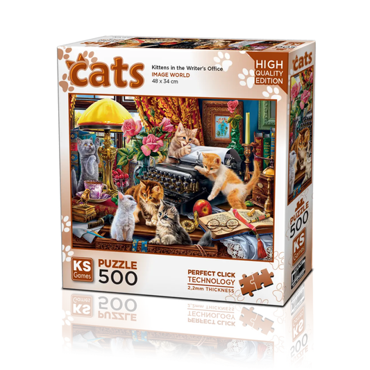 Kittens in the Writer’s Office (500 Pieces)