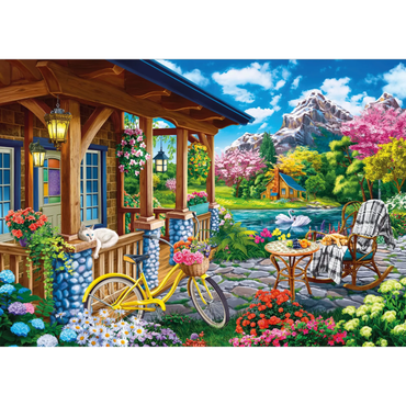 Colorful House Near the Lake (500 Pieces)