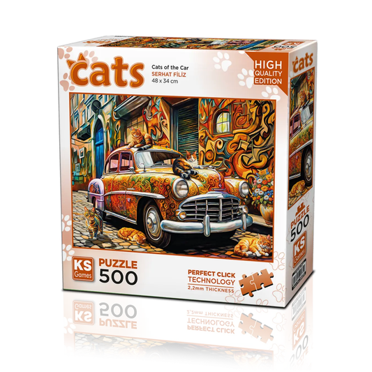 Cats of the Car (500 Pieces)