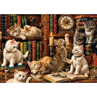 Cats in the Library (500 Pieces)