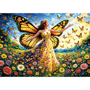 Lady Butterfly (500 Pieces)
