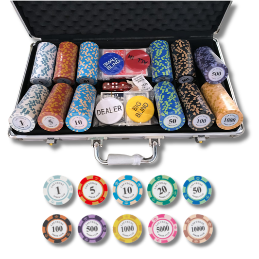 Poker Chip Set 300 – Las Vegas Edition