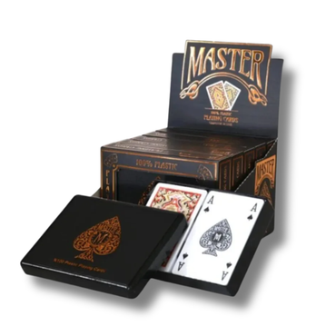 Master Plastic Poker Cards (Box)