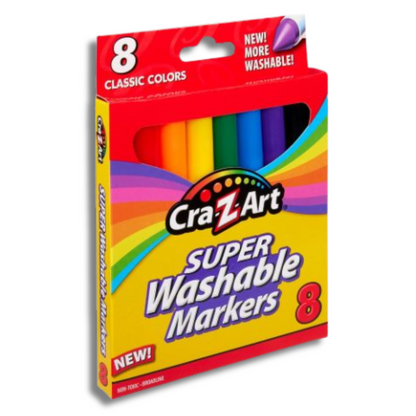 8 Super Washable Markers