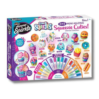 Cra-Z-Squeezes – 3-in-1 Mini-Mazing Squeezies Cuties Ultimate Collection