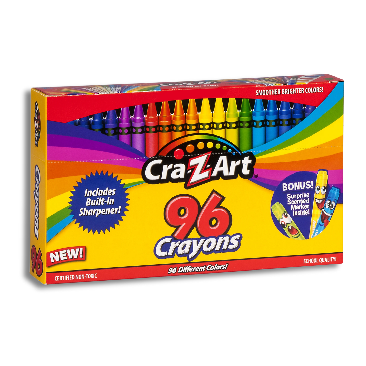 96 Crayons (Bonus Scented Marker!)