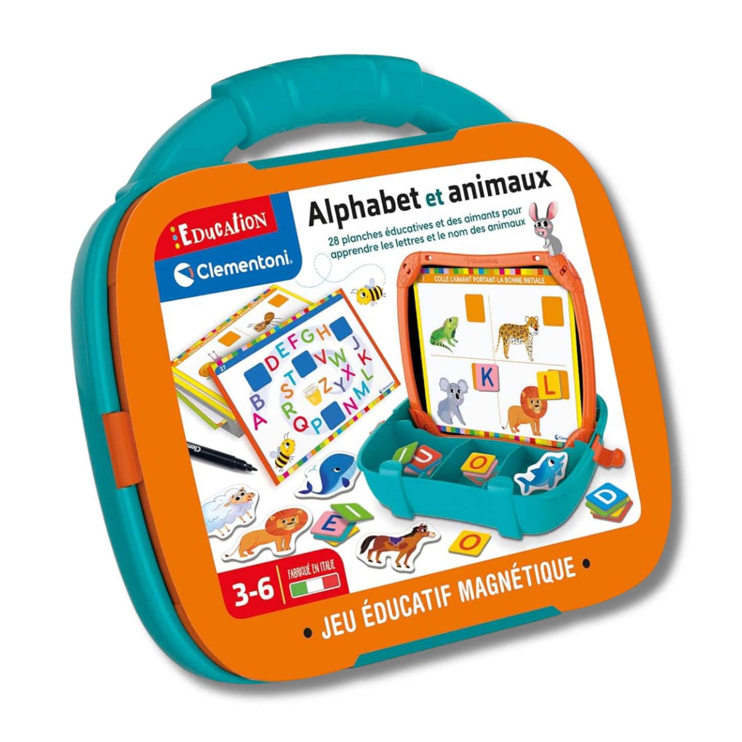 Éducation : Alphabet et Animaux (Jeu Éducatif Magnétique)