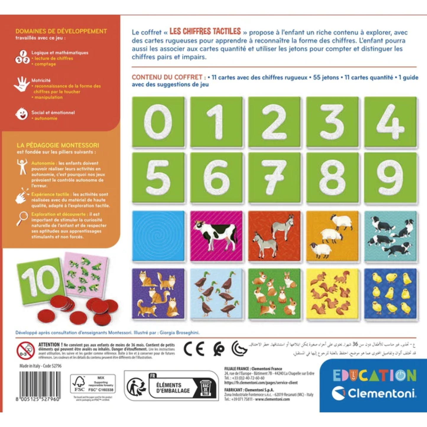 Education - Montessori : Les Chiffres Tactiles