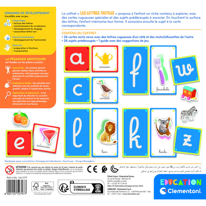 Education - Montessori : Les Lettres Tactiles