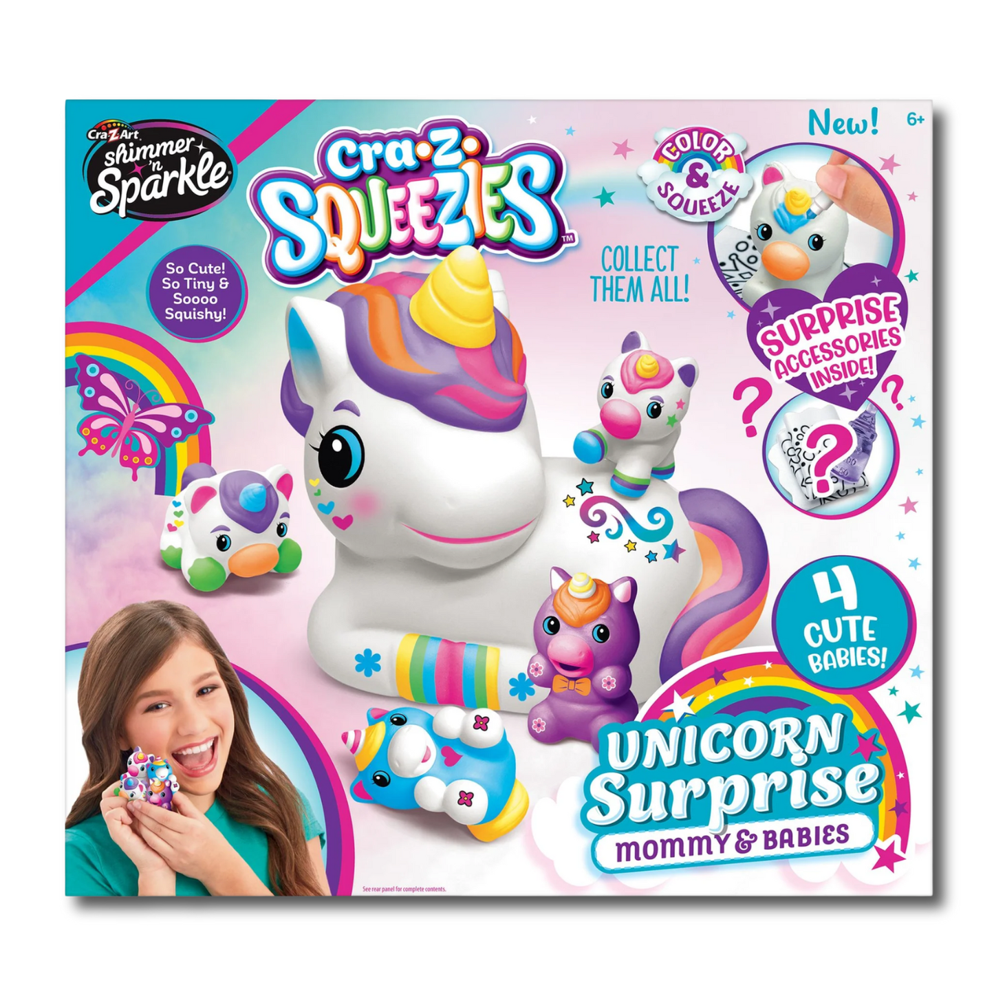 Cra-Z-Squeezes Unicorn Surprise (Mommy & Babies)
