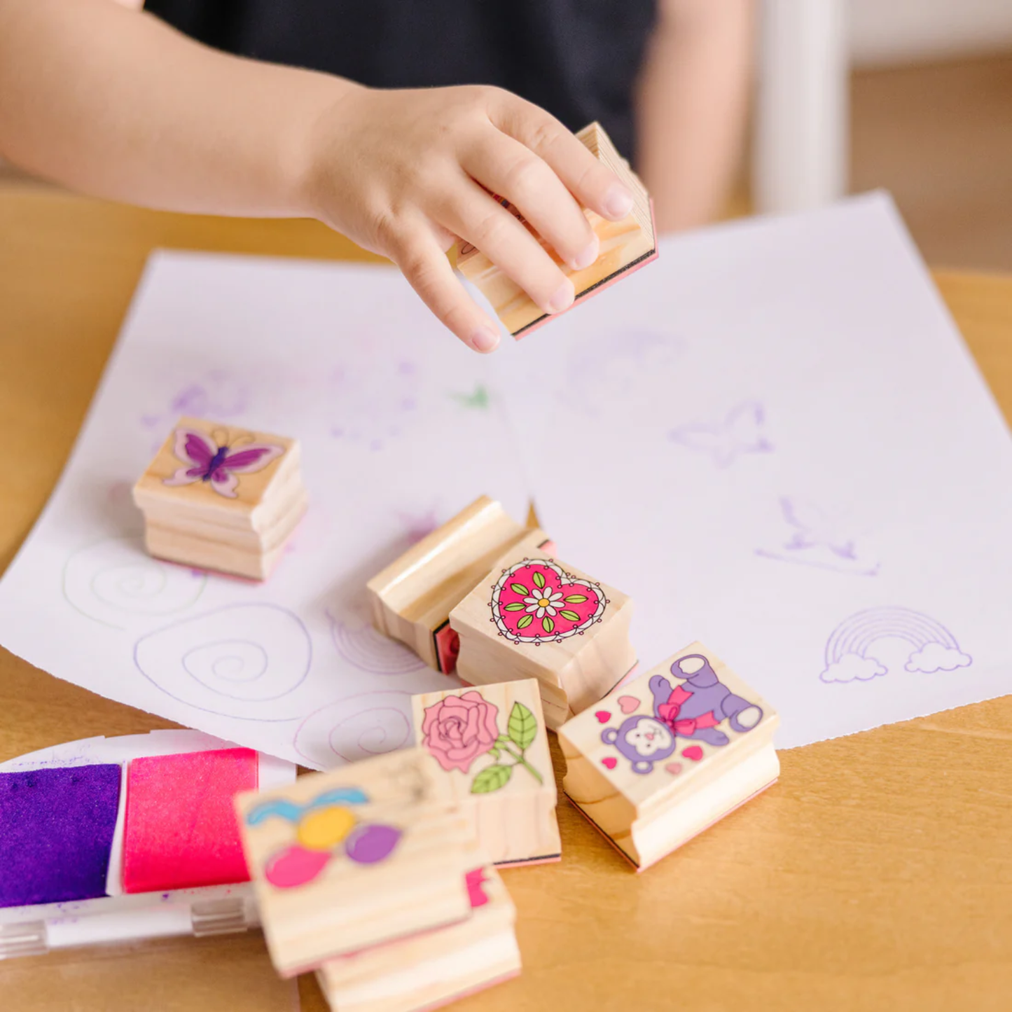 Wooden Stamp Set – Friendship