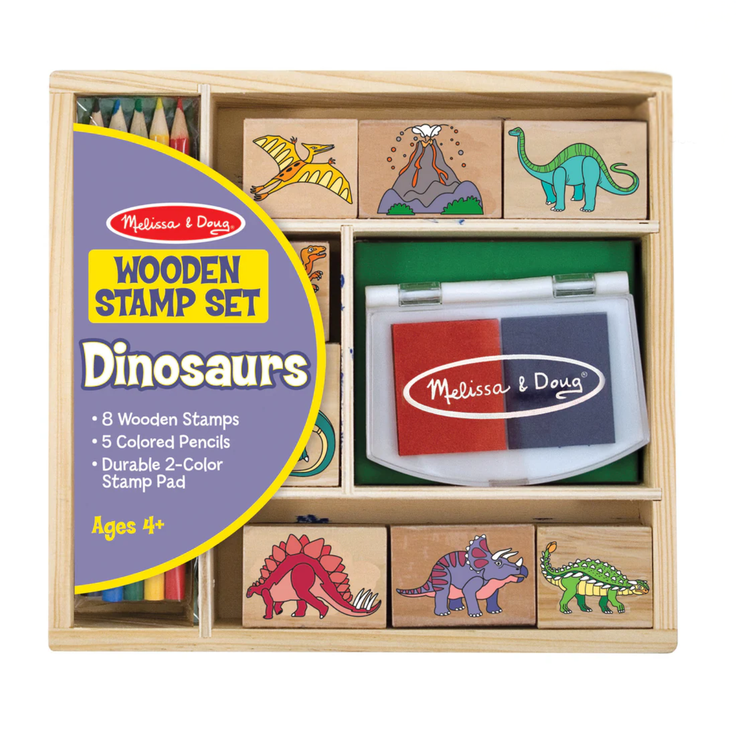 Wooden Stamp Set – Dinosaurs