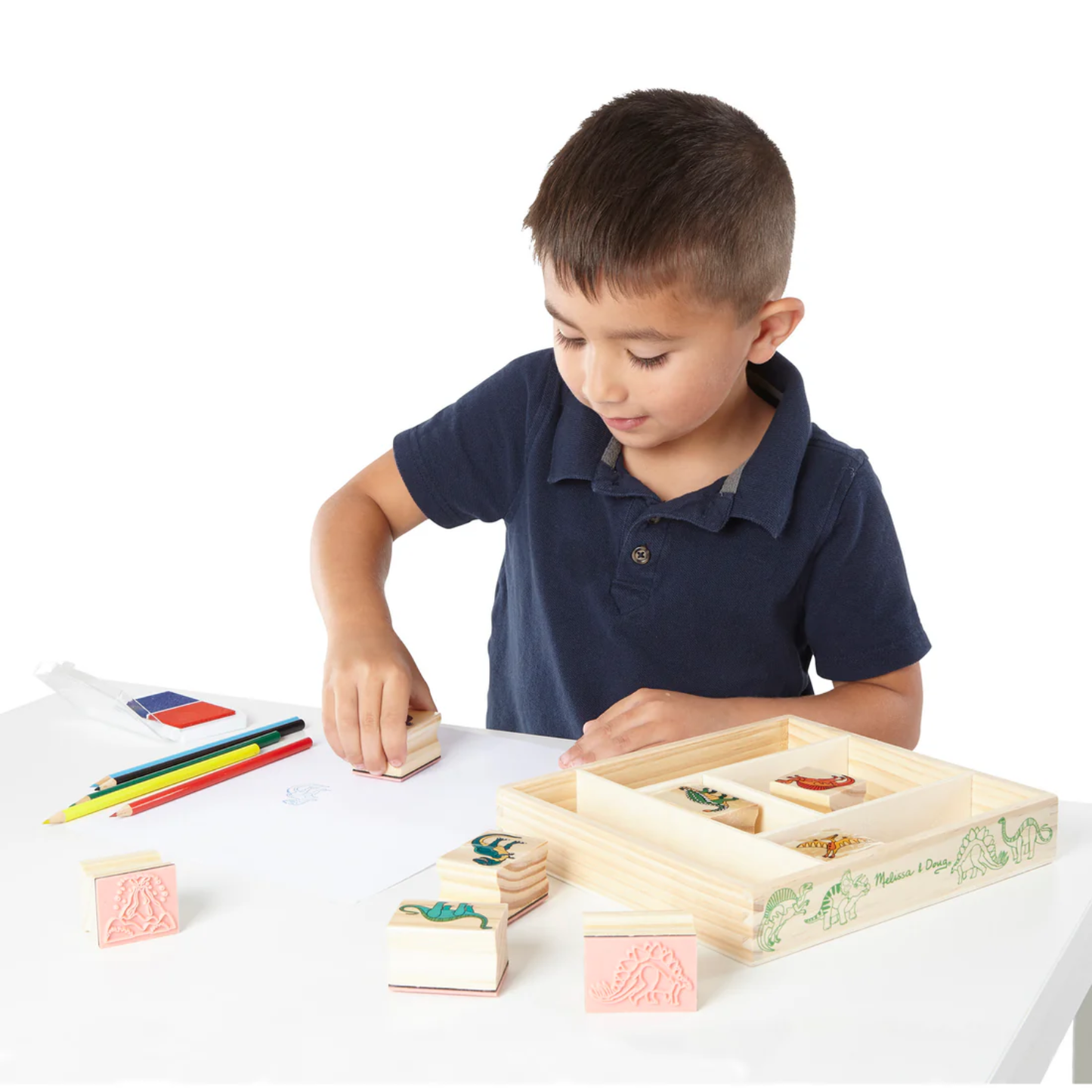 Wooden Stamp Set – Dinosaurs