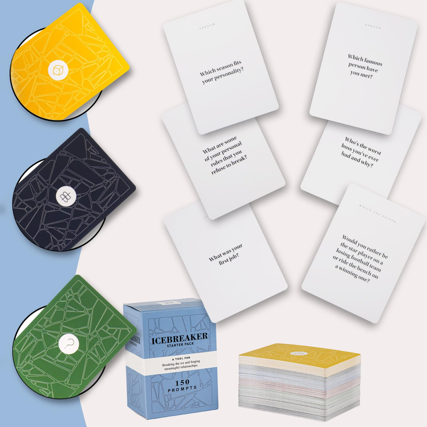 Icebreaker – Starter Pack Card Game - (150 Prompts)