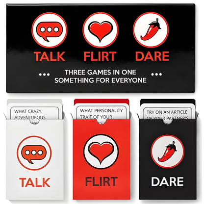 Talk · Flirt · Dare - Couples Card Games