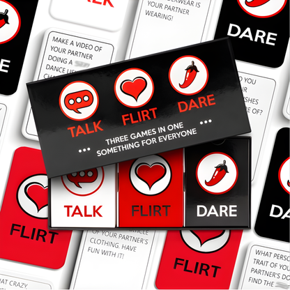Talk · Flirt · Dare - Couples Card Games