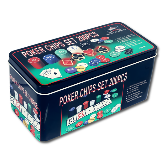 Poker Chips Set – 200 Pieces