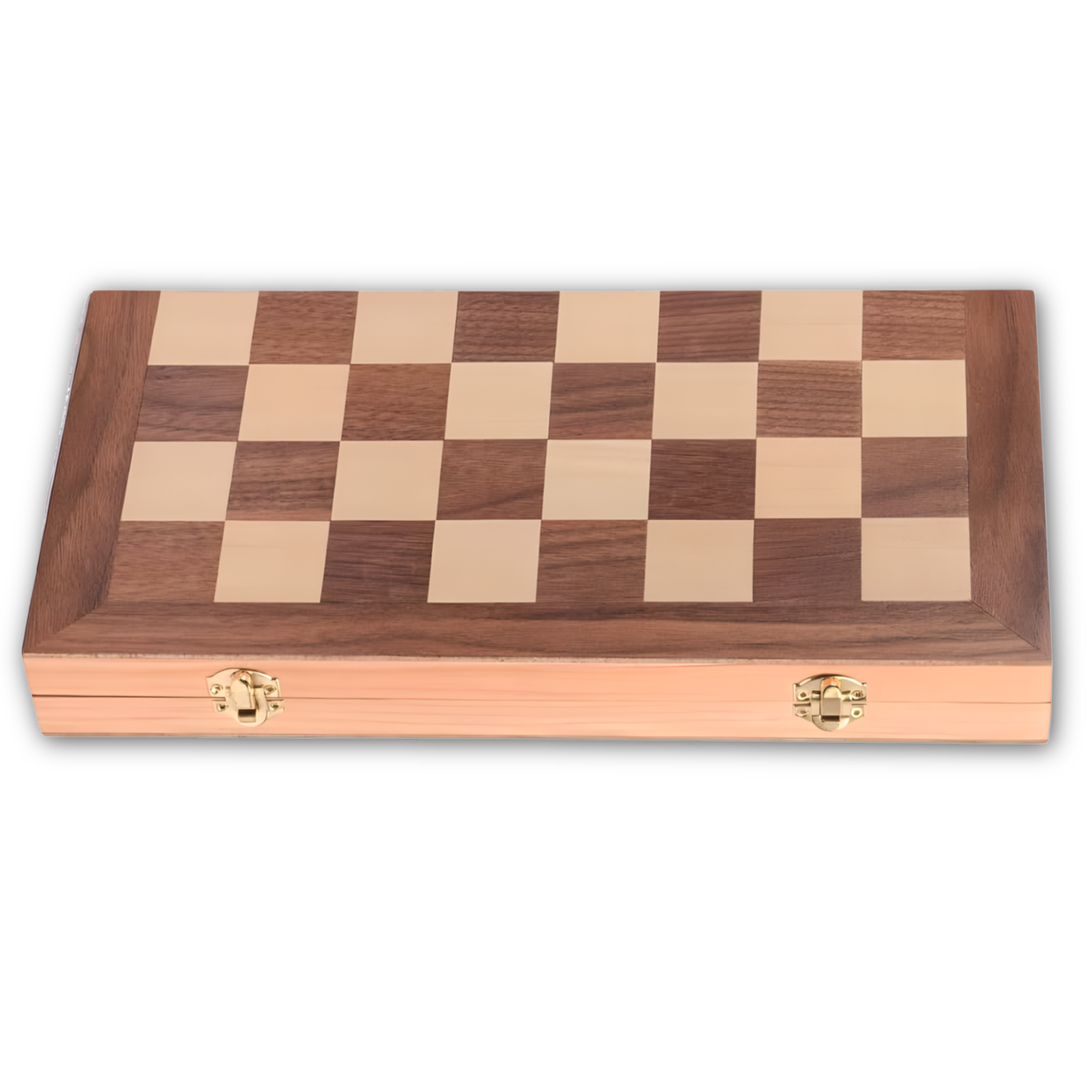 Portable Wooden Foldable Magnetic Chess Set – Size: 38cmx38cm - Built-in piece storage