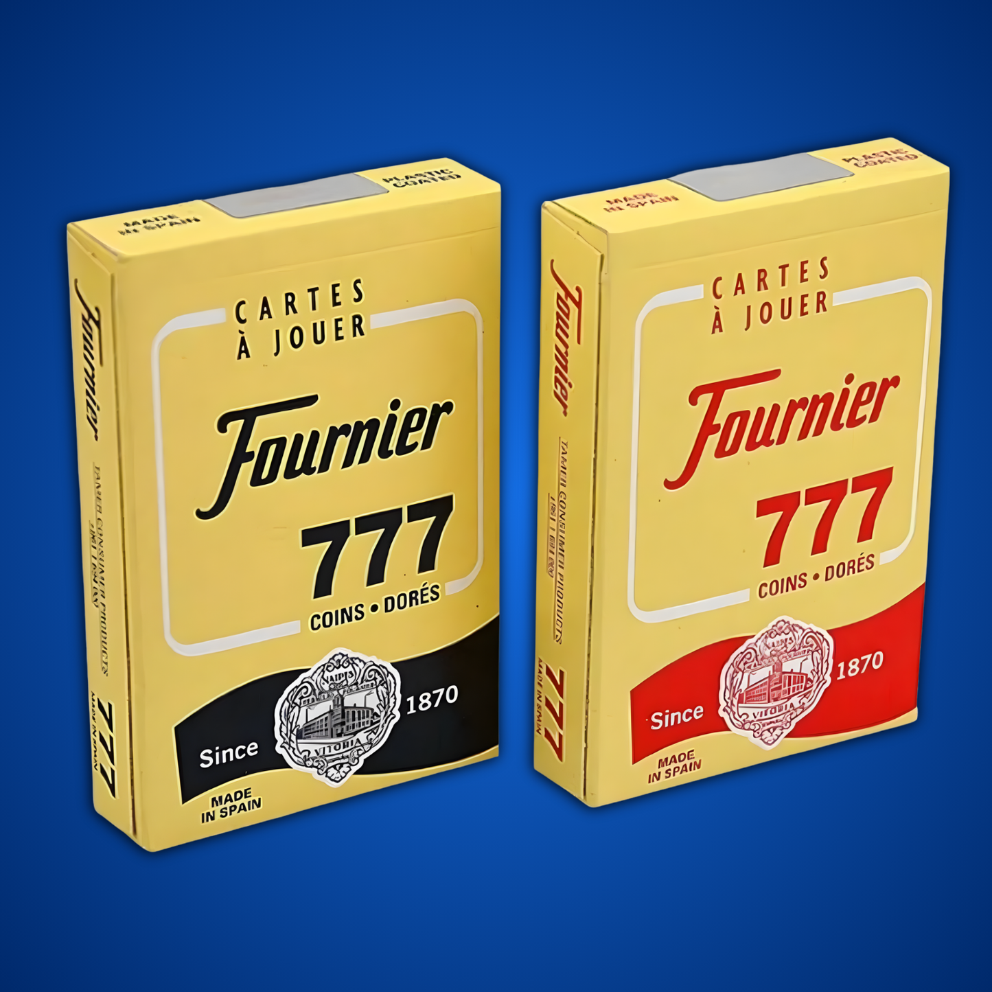 100% Original Fournier 777 - Gold-Edged Playing Cards