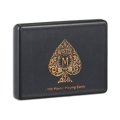 Master Premium Playing Cards – 100% Plastic Double Deck (2 Decks In Box)