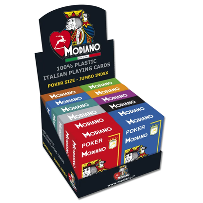 Modiano – Poker 4 Jumbo Index - Playing Cards - Classic Edition (All Colors Available)
