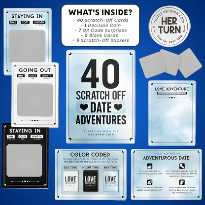 40 Date Night Adventures – Scratch Edition - Card Game