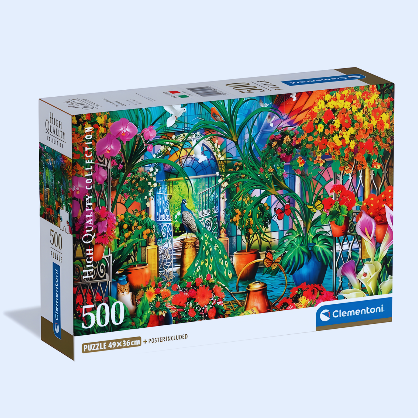 Clementoni – ColorBoom Collection Puzzle: Lush Garden Escape – 500 Pieces