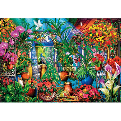 Clementoni – ColorBoom Collection Puzzle: Lush Garden Escape – 500 Pieces