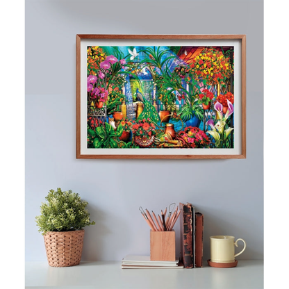 Clementoni – ColorBoom Collection Puzzle: Lush Garden Escape – 500 Pieces