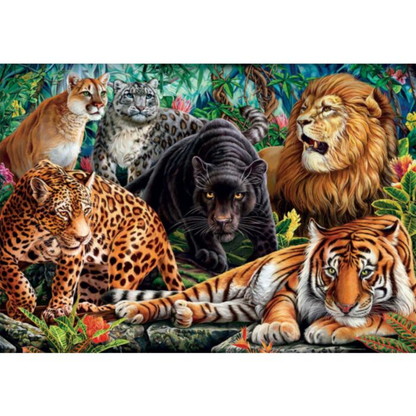 Clementoni Puzzles - Majestic Wild Cats – 500 Pieces
