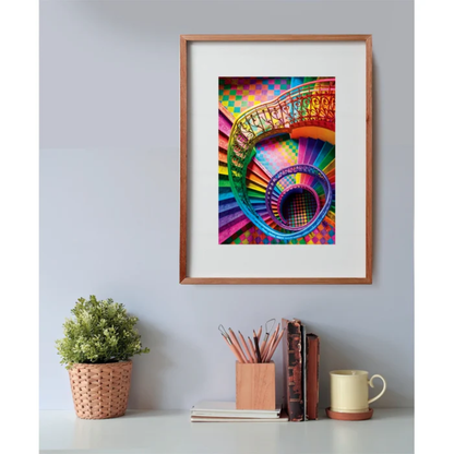 Clementoni Puzzles - Rainbow Spiral Staircase – 500 Pieces
