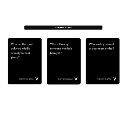 The Voting Game Expansion - Revealing Party Card Game