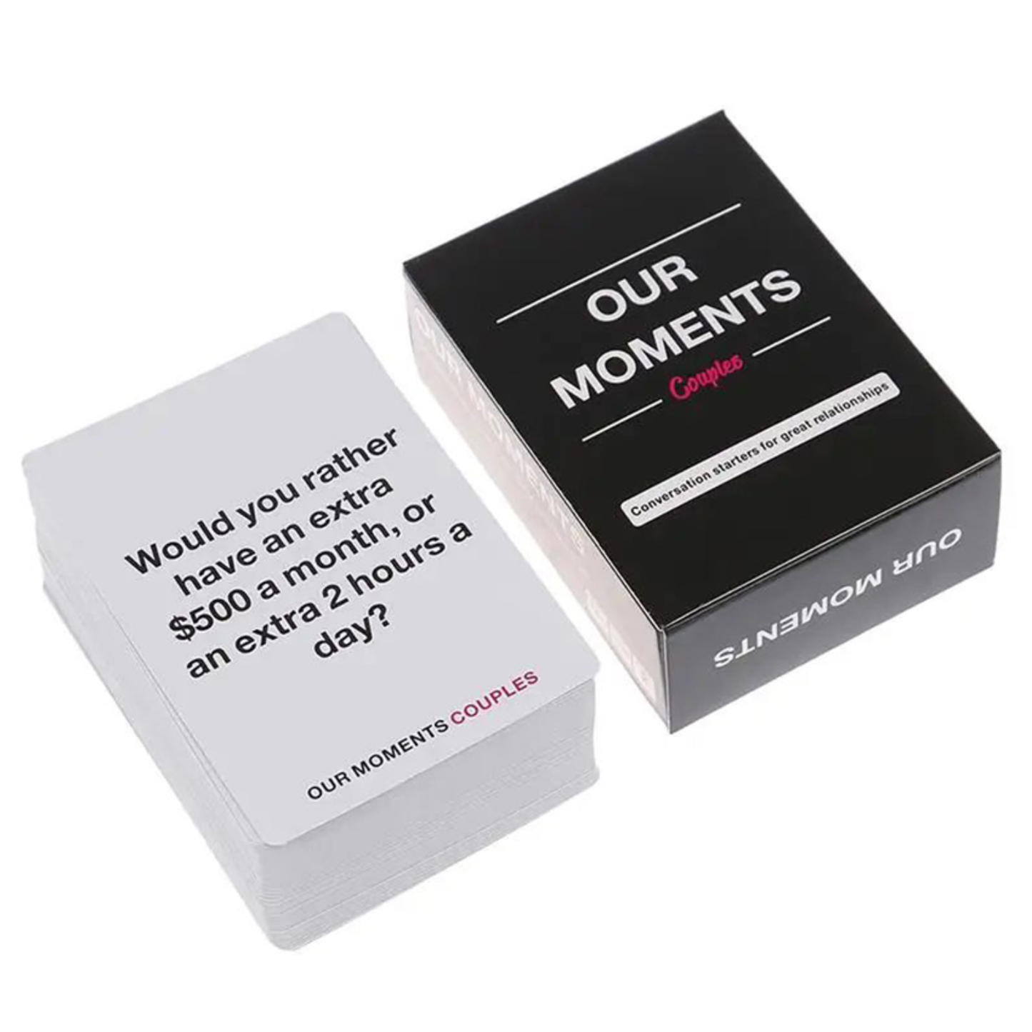 Our Moments Couples - Real Questions. Real Connection -  Couples Card Game - 16+