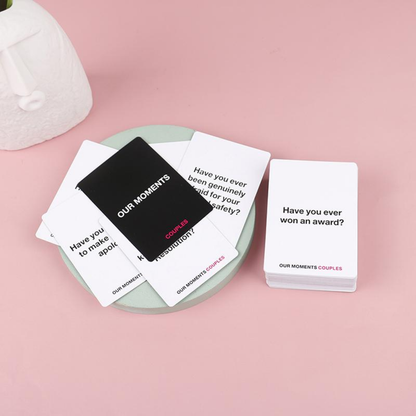 Our Moments Couples - Real Questions. Real Connection -  Couples Card Game - 16+